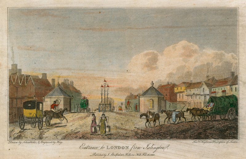 Eingang nach London von Islington von Robert Blemell Schnebbelie