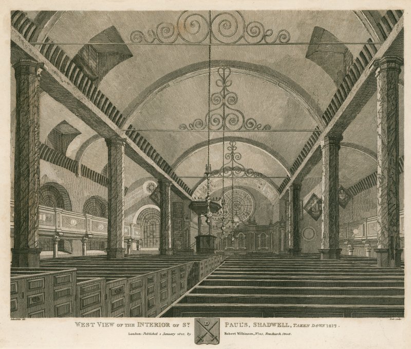 Westansicht des Inneren von St. Paul
