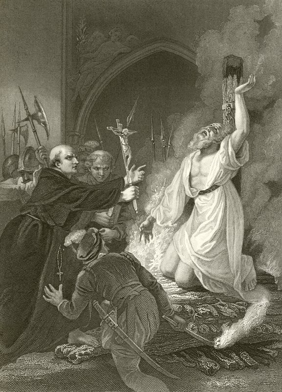 Das Martyrium von Erzbischof Cranmer von Robert Smirke