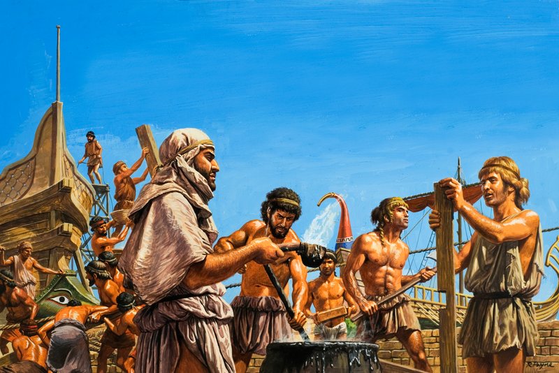 Bau der athenischen Marine von Roger Payne