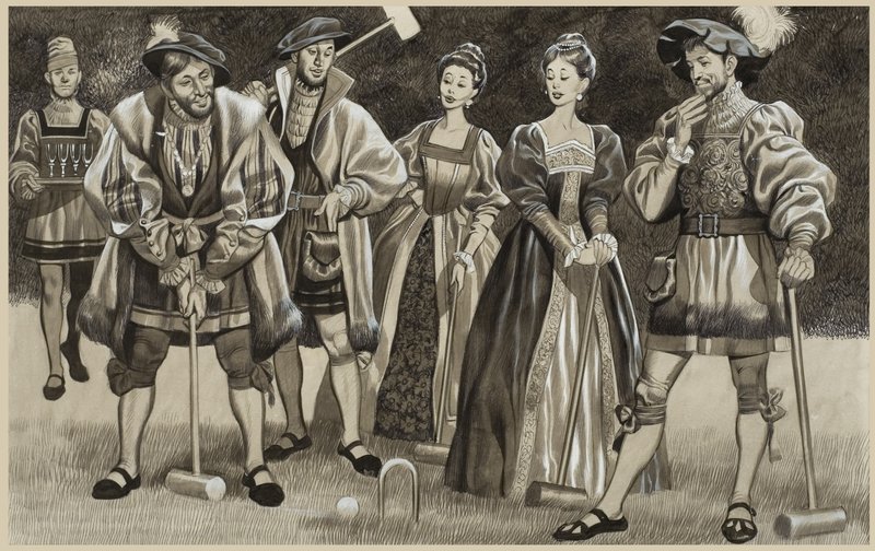 Franz I. (1494-1547) spielt Krocket von Ron Embleton