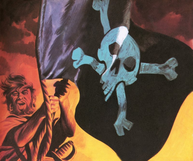 Die Jolly Roger hissen von Ron Embleton