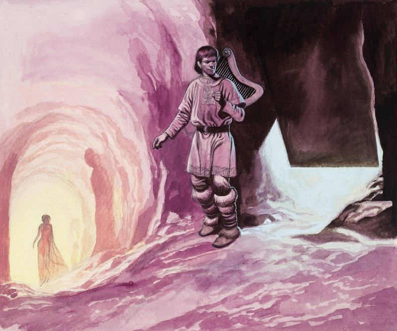 Tannhäuser folgt Venus in die Höhle von Ron Embleton
