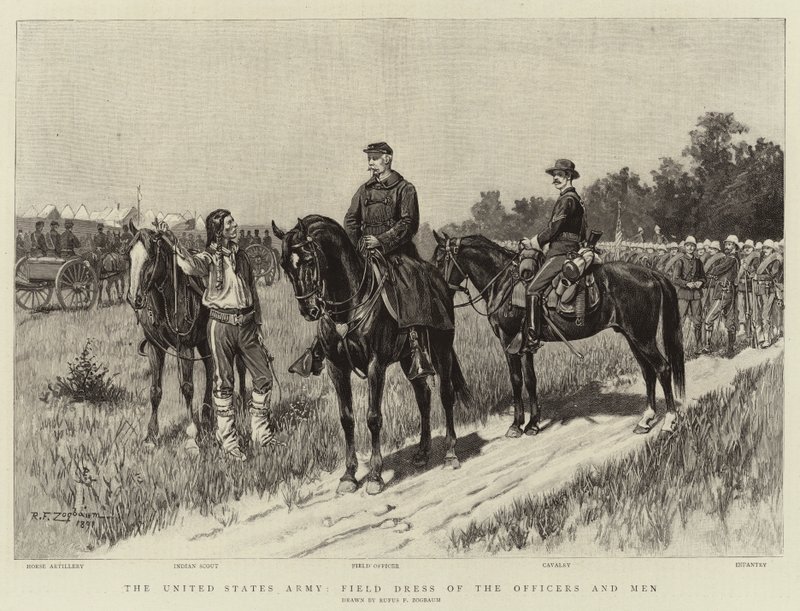 Die Armee der Vereinigten Staaten, Felddienstkleidung der Offiziere und Männer von Rufus Fairchild Zogbaum