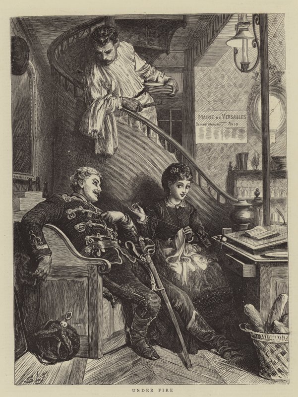 Unter Beschuss von Samuel Luke Fildes
