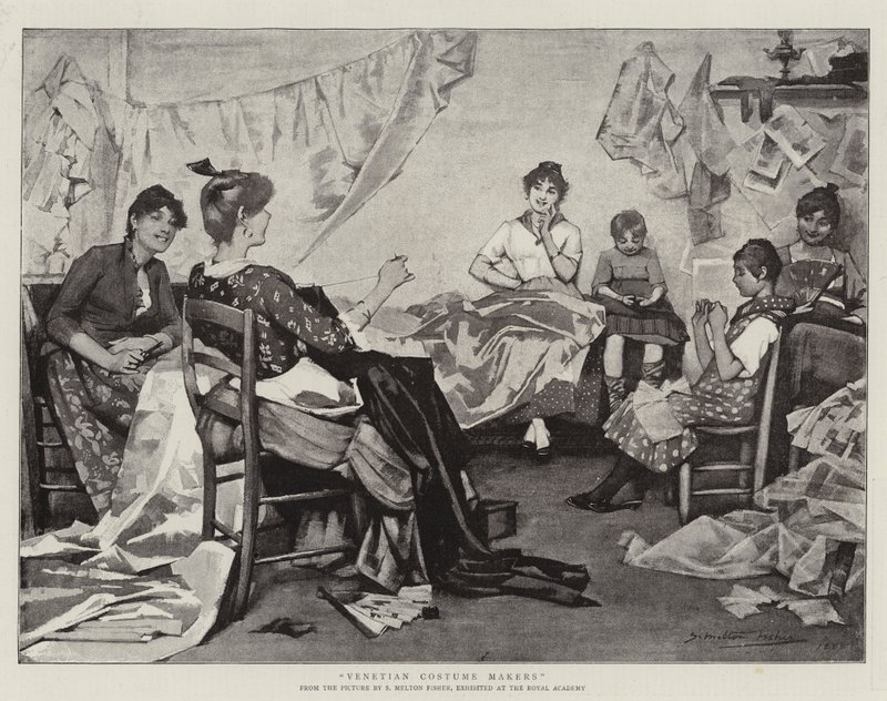 Venezianische Kostümmacher von Samuel Melton Fisher