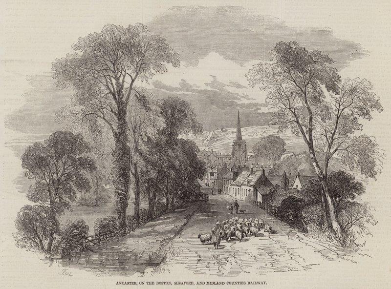 Ancaster, an der Boston, Sleaford und Midland Counties Railway von Samuel Read