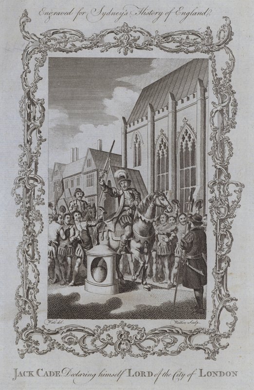 Jack Cade erklärt sich zum Herrn der Stadt London von Samuel (after) Wale