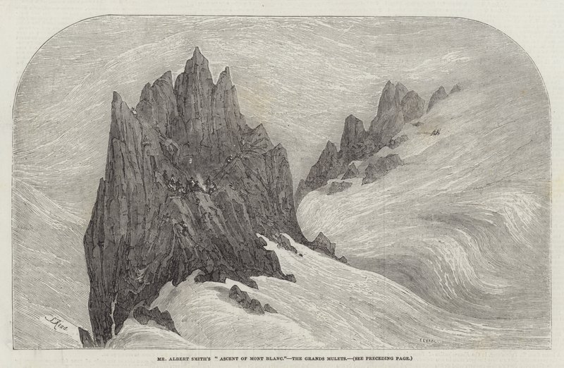 Mr. Albert Smiths Aufstieg auf den Mont Blanc, die Grands Mulets von Samuel Read