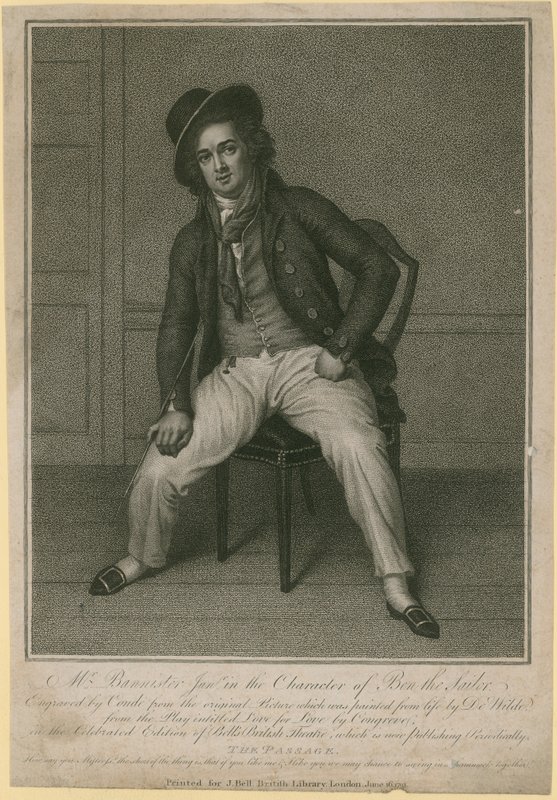 Mr. Bannister junior in der Rolle von Ben dem Seemann von Samuel de Wilde