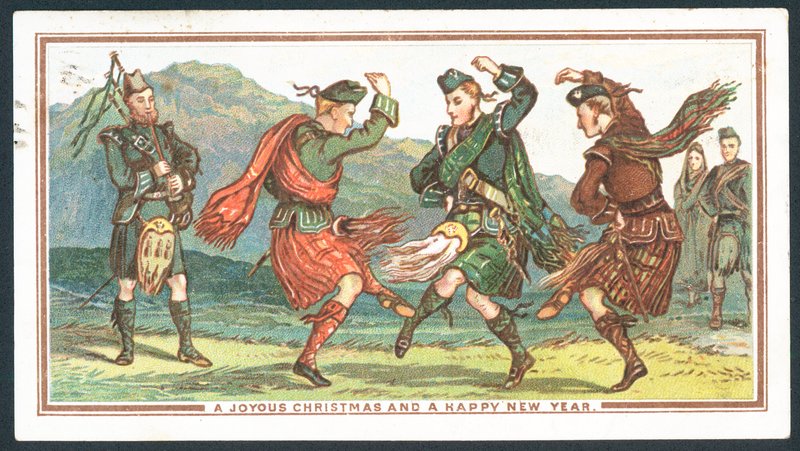Schottische Weihnachtskarte von Scottish School