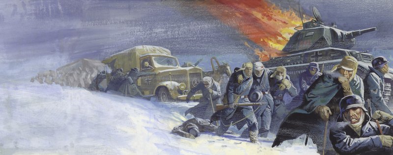 Deutsche Soldaten nach der Schlacht von Stalingrad von Severino Baraldi