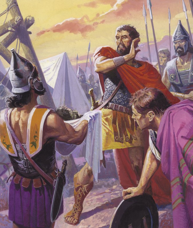 Hannibal entdeckt das grausige Schicksal seines Bruders Hasdrubal von Severino Baraldi