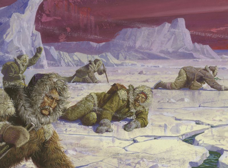 Robert Pearys Expedition zum Nordpol begegnete vielen Gefahren von Severino Baraldi