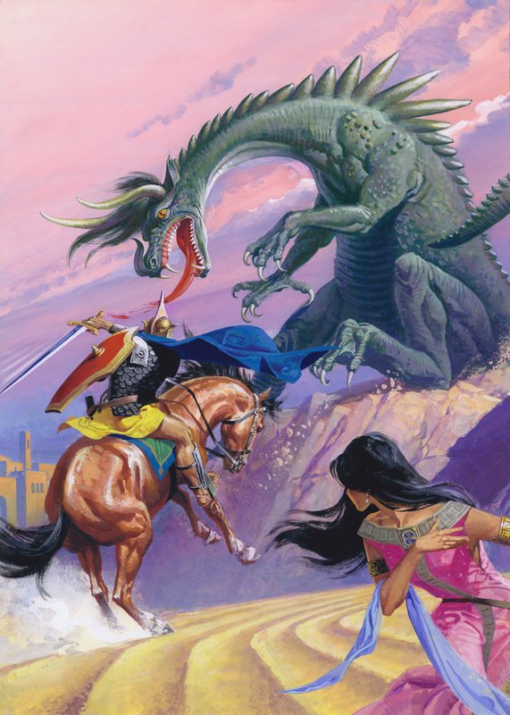 St. Georg und der Drache von Severino Baraldi