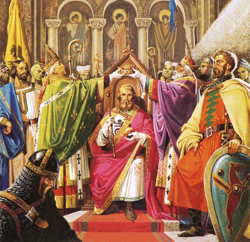Die Krönung von Wilhelm dem Eroberer von Severino Baraldi