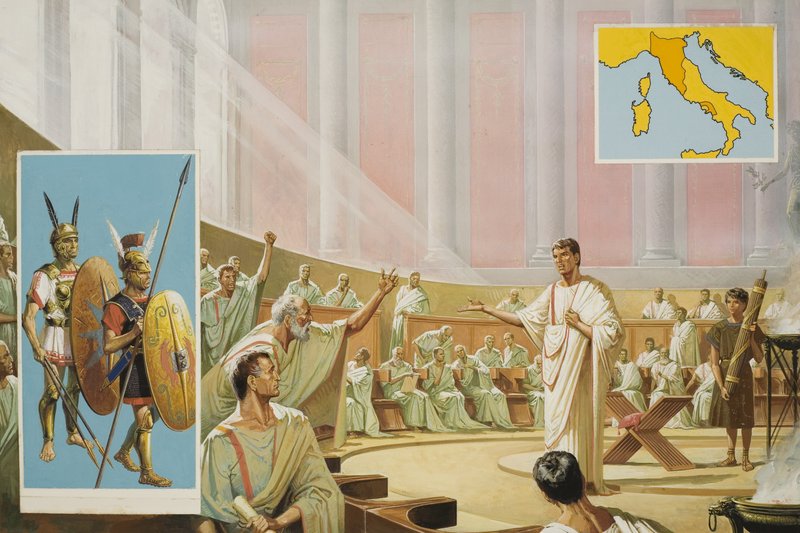 Bedrohung durch die Sabiner von Severino Baraldi