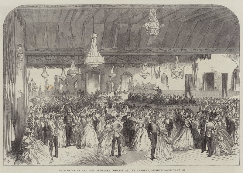 Ball der Honourable Artillery Company im Armoury, Finsbury von Sir John Charles Robinson