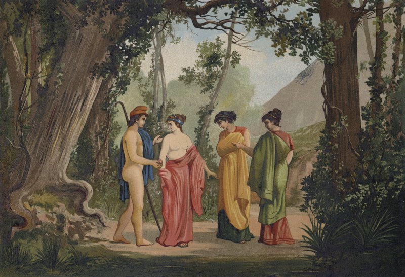 Das Urteil des Paris von Spanish School