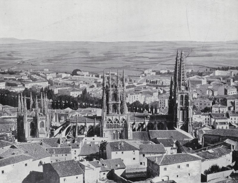 Gesamtansicht von Burgos von Spanish Photographer