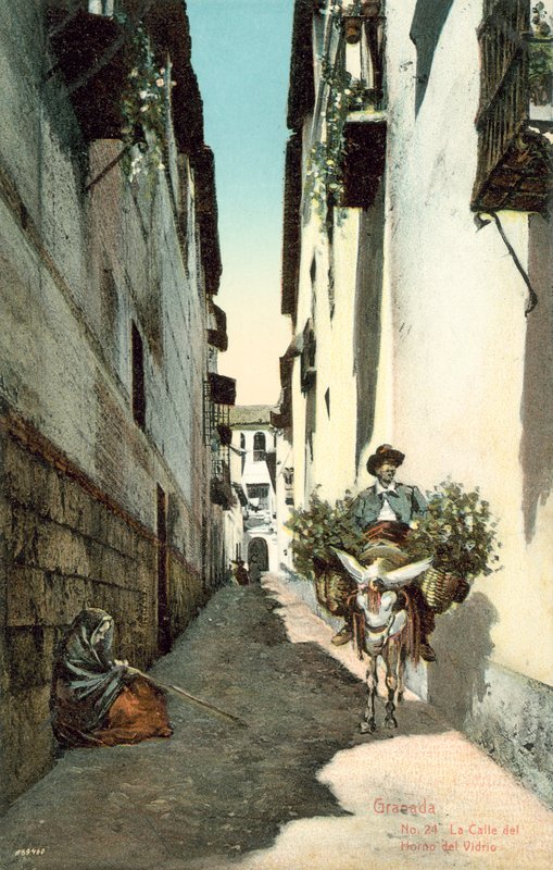 Granada, La Calle Del Horno Del Vidrio, Spanien von Spanish Photographer