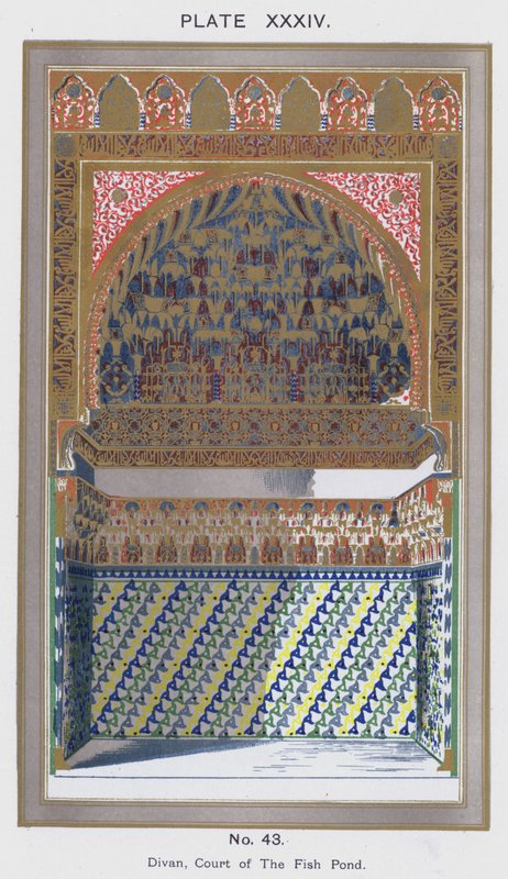 Divan, Hof des Fischteichs von Spanish School