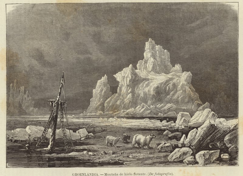 Grönland - Berg aus treibendem Eis von Spanish School