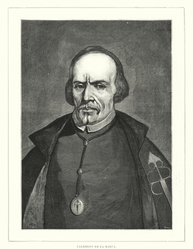 Pedro Calderon de la Barca, spanischer Soldat, Priester und Autor von Spanish School