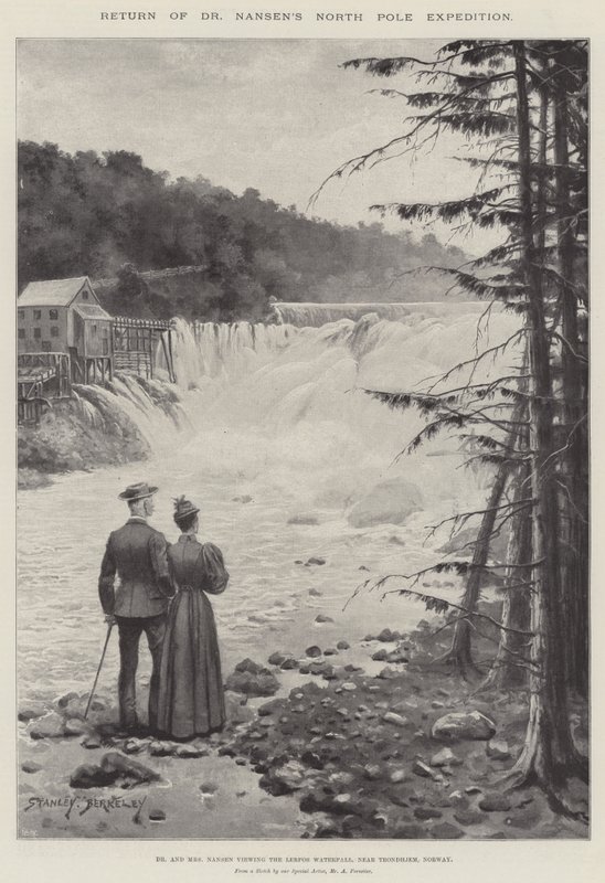 Rückkehr der Nordpolexpedition von Dr. Nansen von Stanley Berkeley