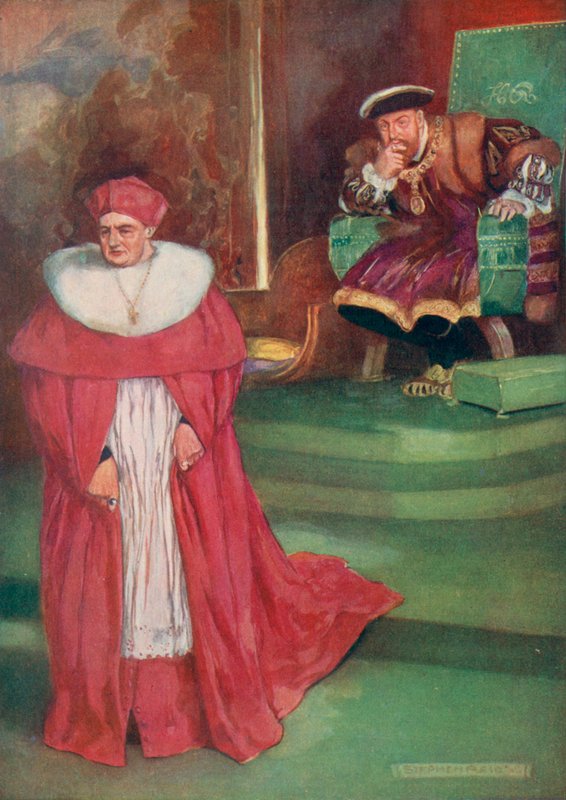 Kardinal Wolseys letztes Gespräch mit König Heinrich VIII. von Stephen Reid