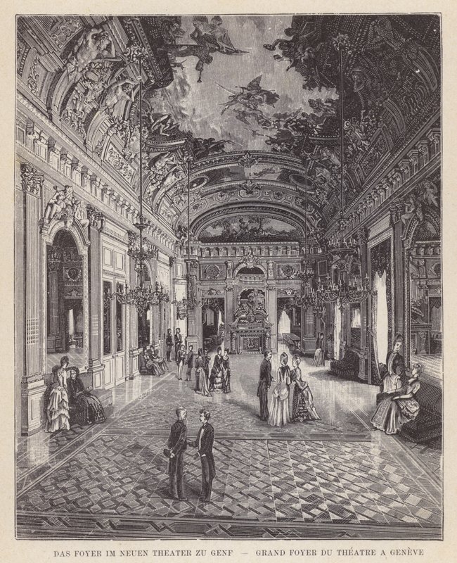 Das Foyer im Neuen Theater zu Genf von Swiss School