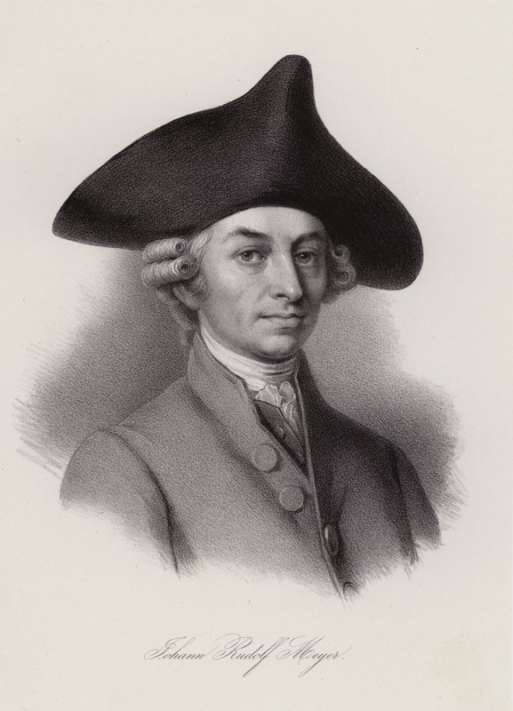 Johann Rudolf Meyer, Schweizer Seidenbandfabrikant und Philanthrop von Swiss School