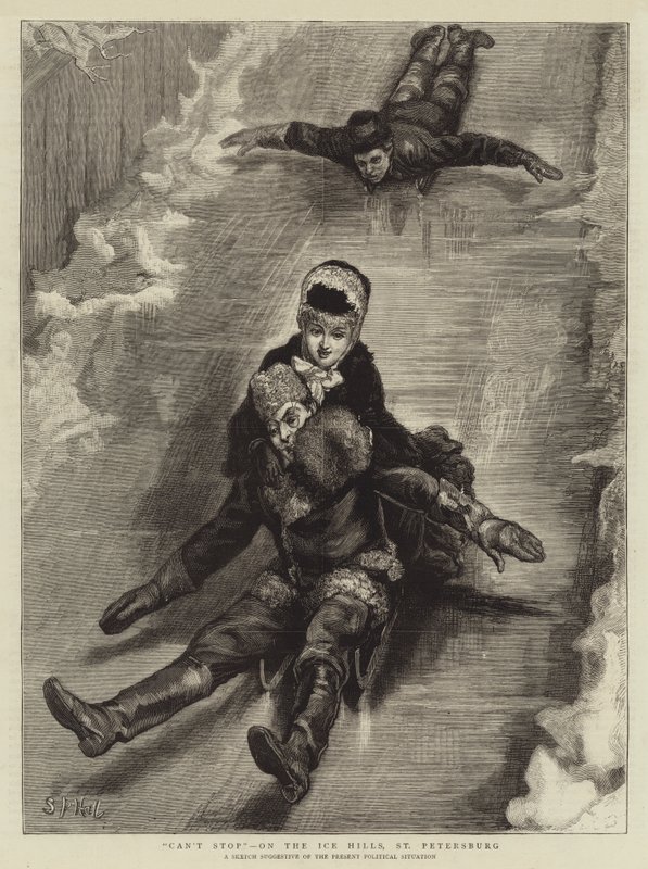 Kann nicht aufhören, auf den Eisbergen, St. Petersburg von Sydney Prior Hall