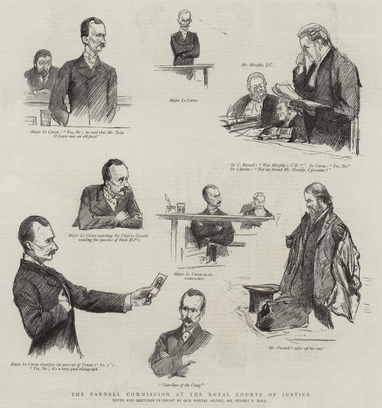 Die Parnell-Kommission am Royal Courts of Justice von Sydney Prior Hall
