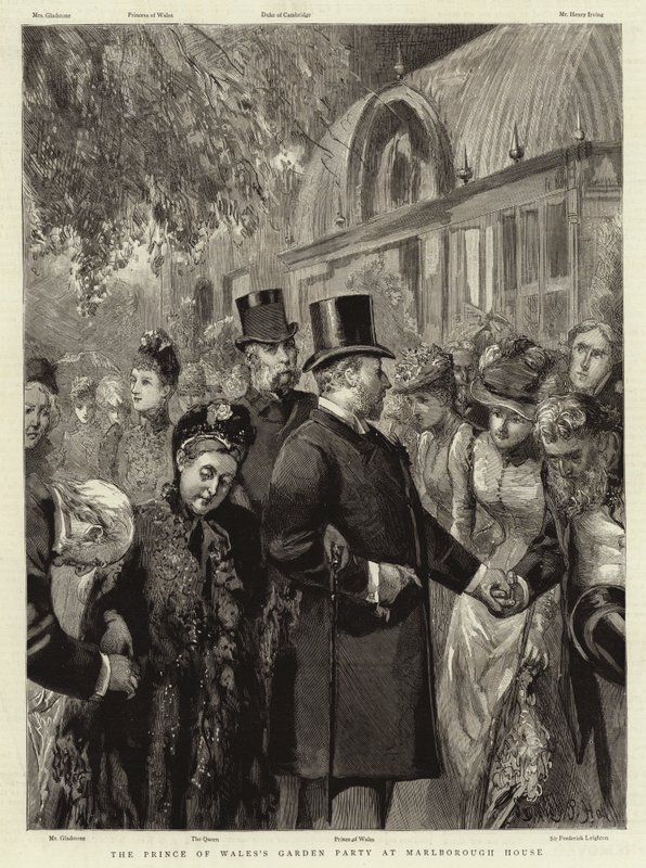 Gartenparty des Prinzen von Wales im Marlborough House von Sydney Prior Hall