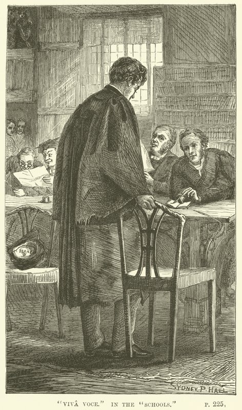 Illustration für Tom Brown in Oxford von Thomas Hughes von Sydney Prior after Hall