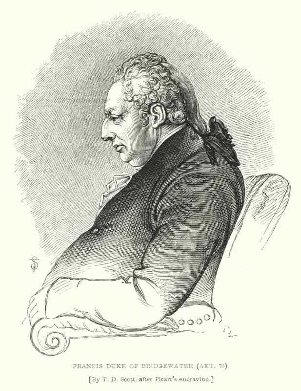 Francis, Herzog von Bridgewater, im Alter von 70 Jahren (Stich) von T. D. (after) Scott