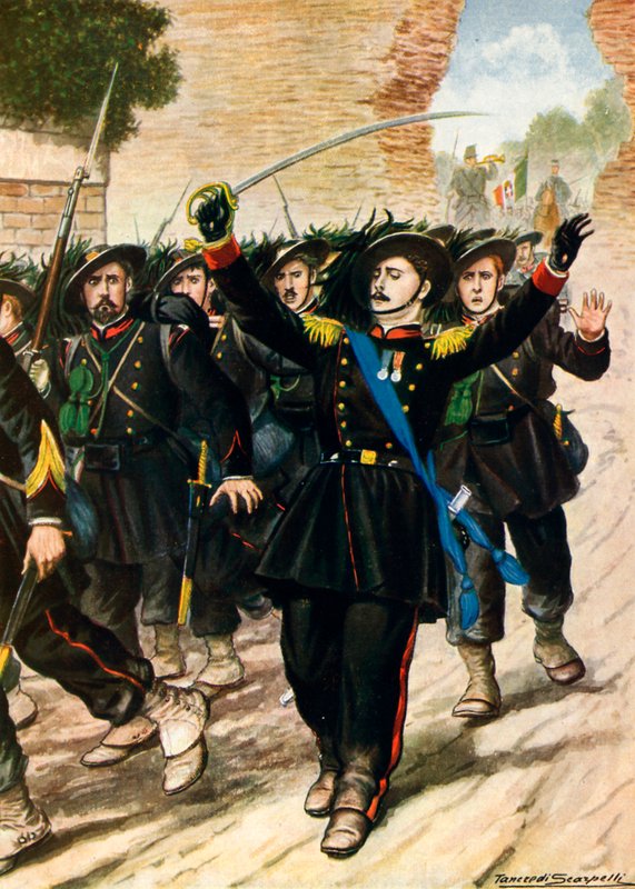 20. September 1870: Porta Pia - Durchbrechen der Mauern von Tancredi Scarpelli