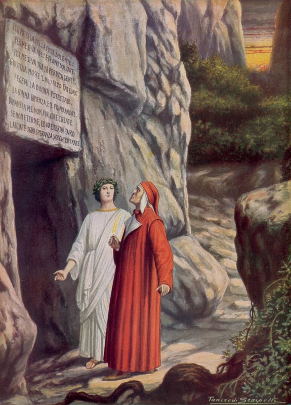 Illustration für Dantes Göttliche Komödie von Tancredi Scarpelli