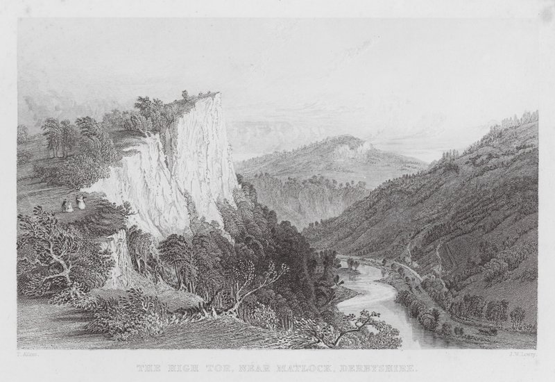Der Hohe Tor, nahe Matlock, Derbyshire von Thomas (after) Allom