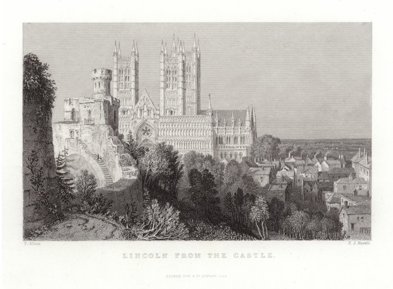 Lincoln von der Burg von Thomas Allom