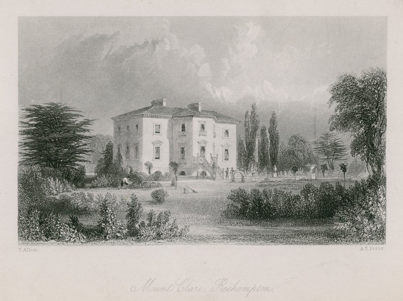 Mount Clare in Roehampton von Thomas Allom