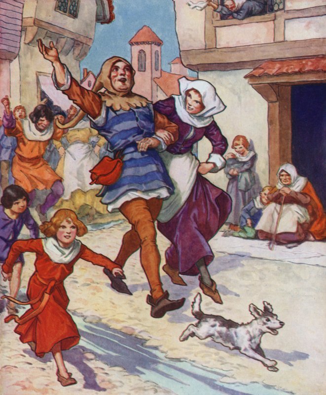 Illustration für Der Rattenfänger von Hameln von Thomas Heath Robinson