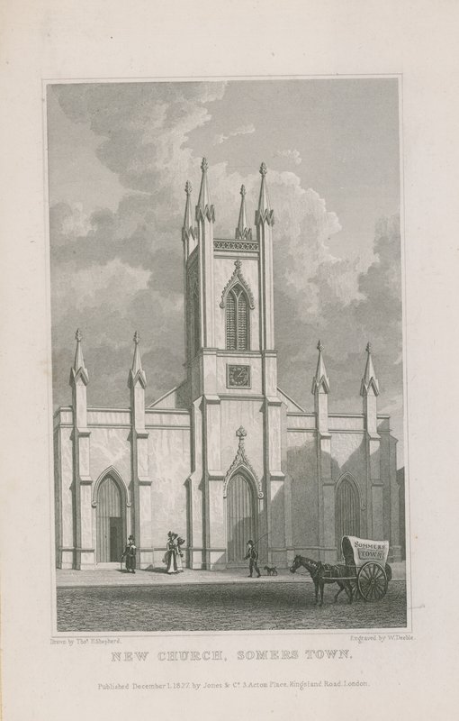 Neue Kirche in Somers Town von Thomas Hosmer Shepherd