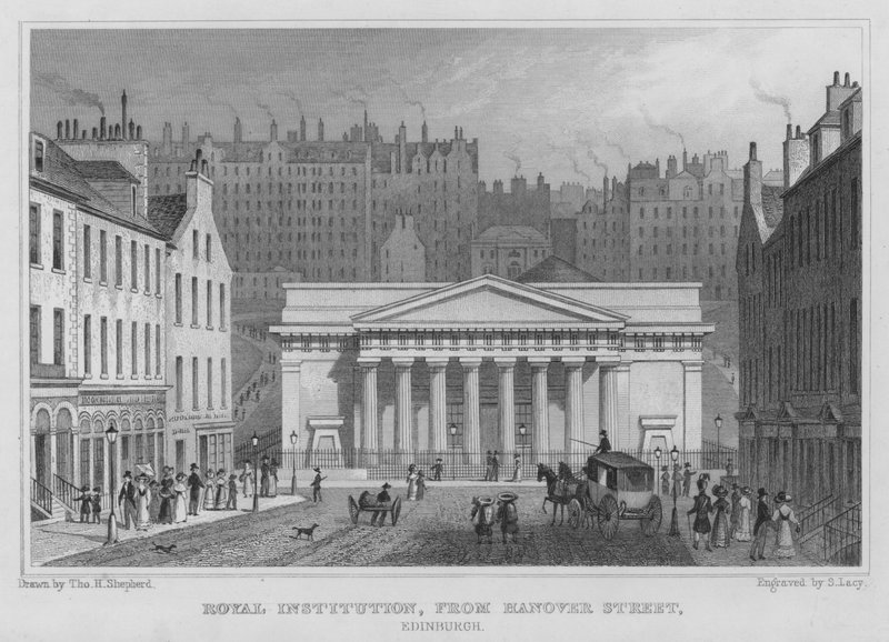 Royal Institution, von der Hanover Street, Edinburgh von Thomas Hosmer Shepherd