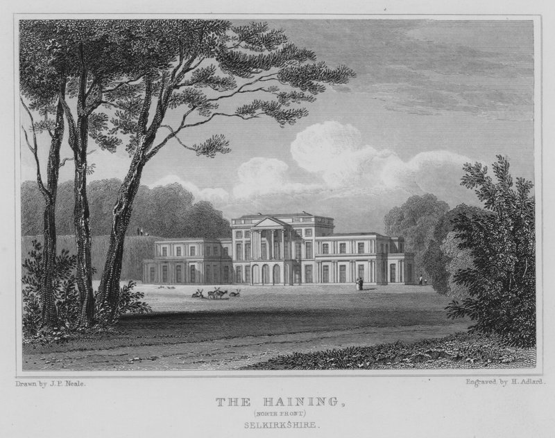 The Haining, Nordfront, Selkirkshire von Thomas Hosmer Shepherd