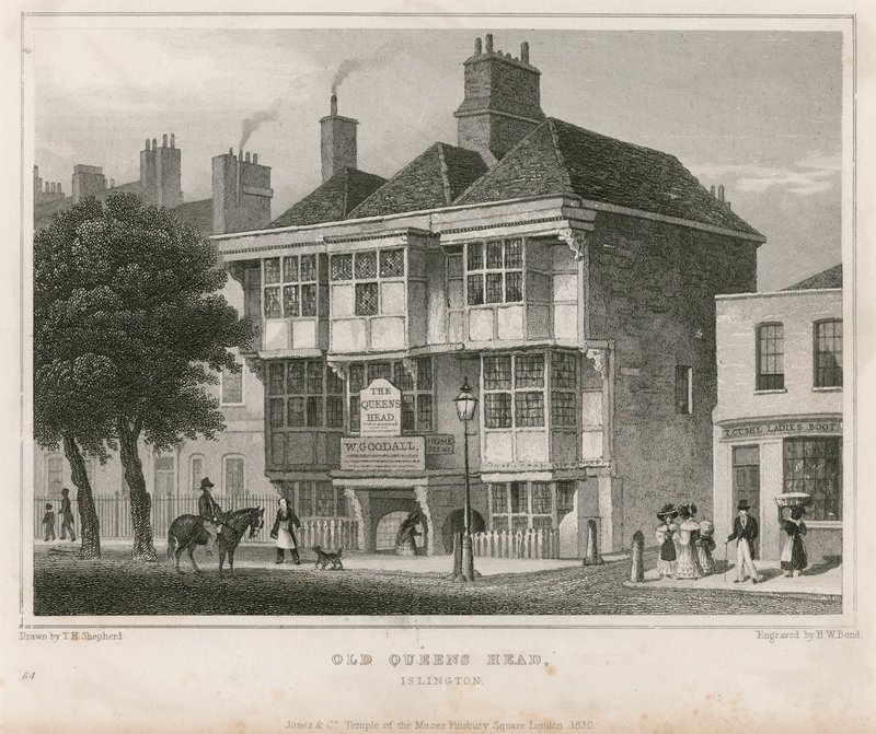 Das Alte Königinnenhaupt, Islington von Thomas Hosmer Shepherd
