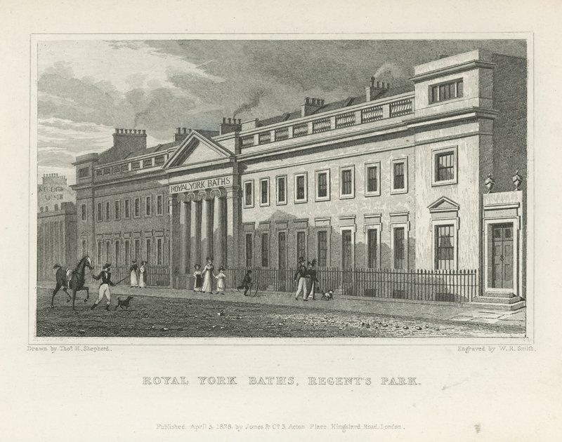 Die Royal York Bäder auf der York Terrace von Thomas Hosmer Shepherd