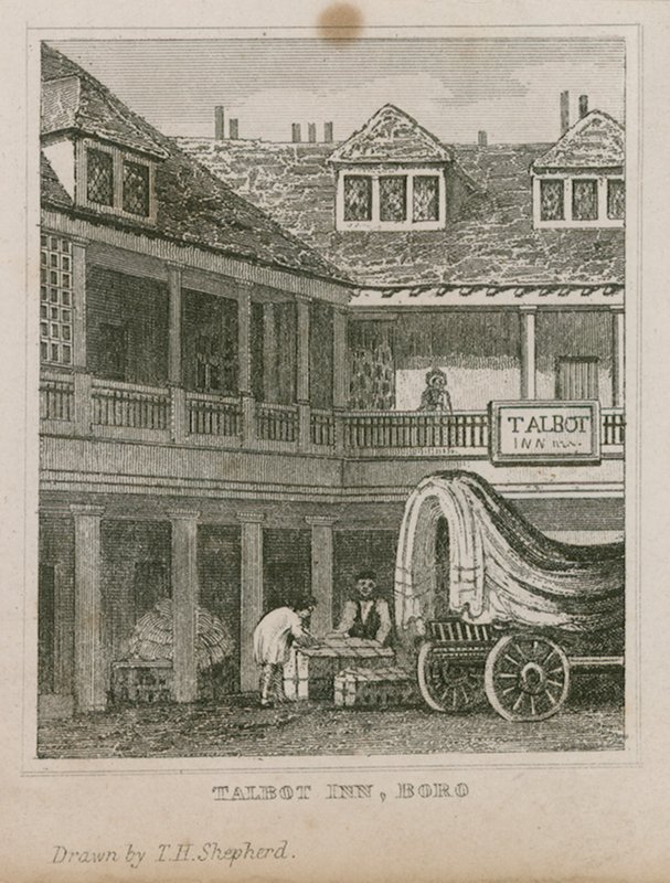 Das Tabard Inn, Southwark von Thomas Hosmer Shepherd