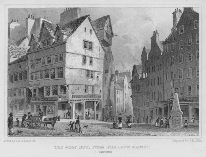 The West Bow, vom Lawn Market, Edinburgh von Thomas Hosmer Shepherd